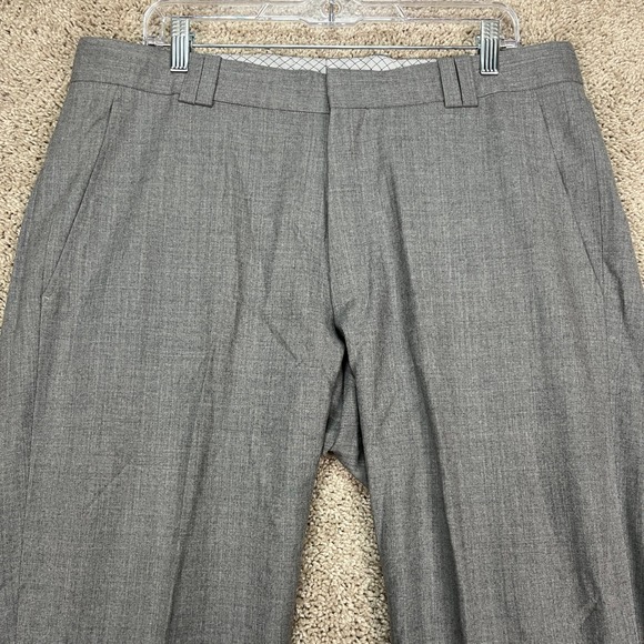 Worn by Kevin Garnett Pants Mens 38x40 Skinny Wool Gray Dress Made in USA Stevie